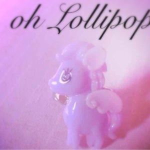 Pegasus ring flying horse wings purple  Lollipop candy bow Lolita angel kawaii